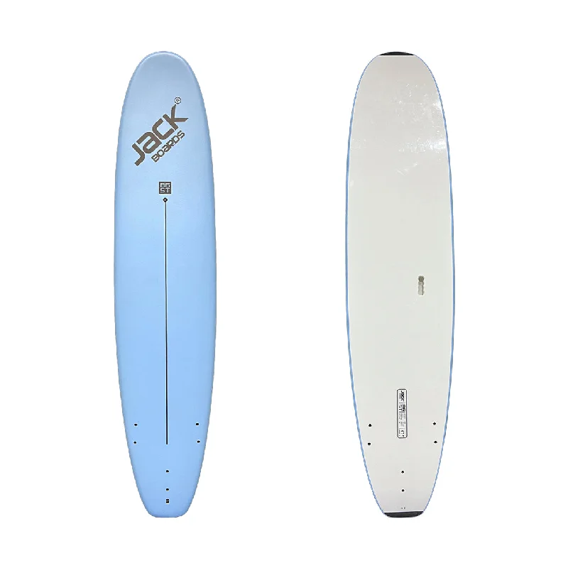 surfboard fins for enhanced drive-8’6” - JACK BOARDS  - ST (Standard) - Soft Top - Light Blue - 3 soft PIP fins - Price: 162,900 LKR