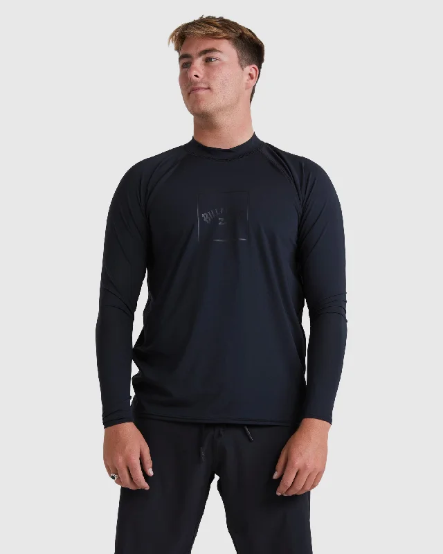 surf clothing for all body types-Mens Boxed Arch Rash Vest