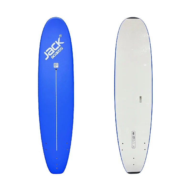 surfboard fins for quick acceleration-8’0” - JACK BOARDS  - ST (Standard) - Soft Top - Blue - 3 soft PIP fins - Price: 152,900 LKR