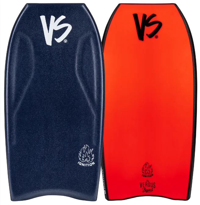 longboard surfboards with a concave deck for comfort-VS Ignition PE - Midnight Blue Red - 43"