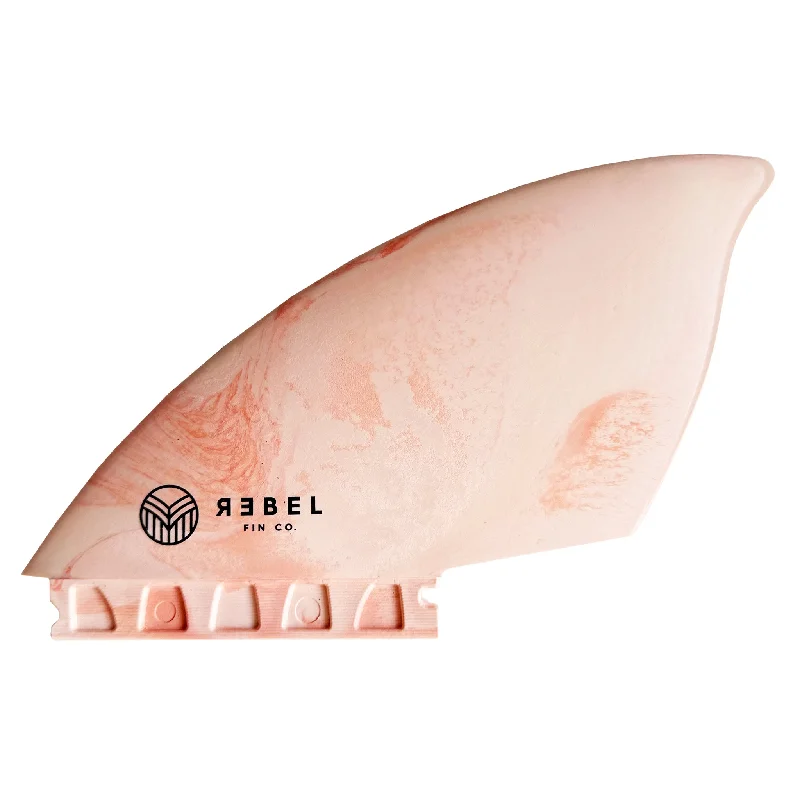 surfboard fins for quick acceleration-MARBLE TWIN FINS - recycelte glasfaserverstärkte Materialien