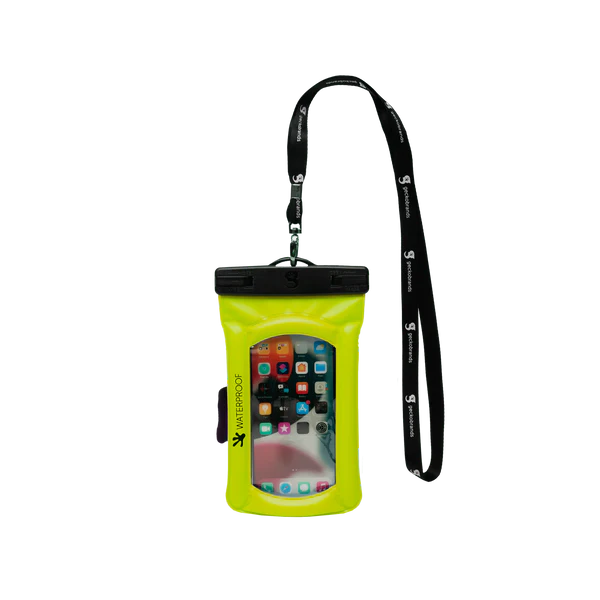 surf clothing with non-slip cuffs-Geckobrands Waterproof Float Phone Dry Bag W/ Arm Band - choose color