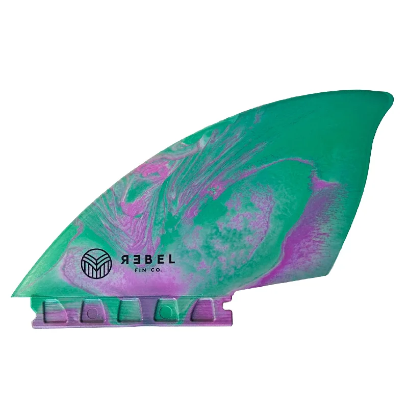 surfboard fins with a wide base for more drive-MARBLE TWIN FINS - recycelte glasfaserverstärkte Materialien