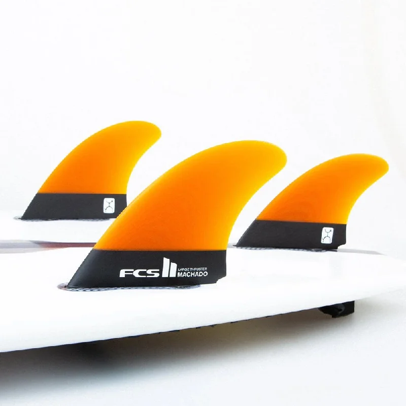 surfboard fins for smooth rides on small waves-FCS II Machado PG Large Tri Fins