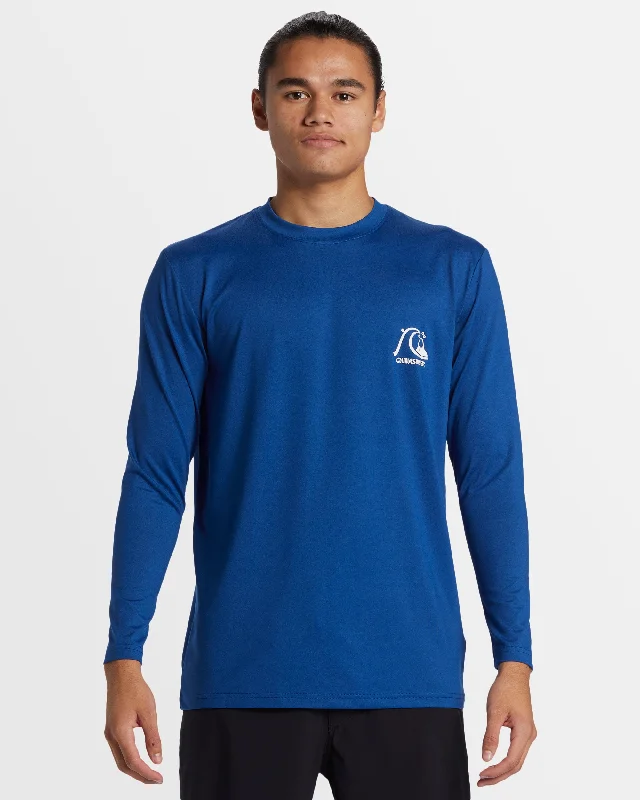 surf clothing for paddleboarding and kayaking-Mens DNA Bubble Logo Long Sleeve UPF 50 Rash Vest