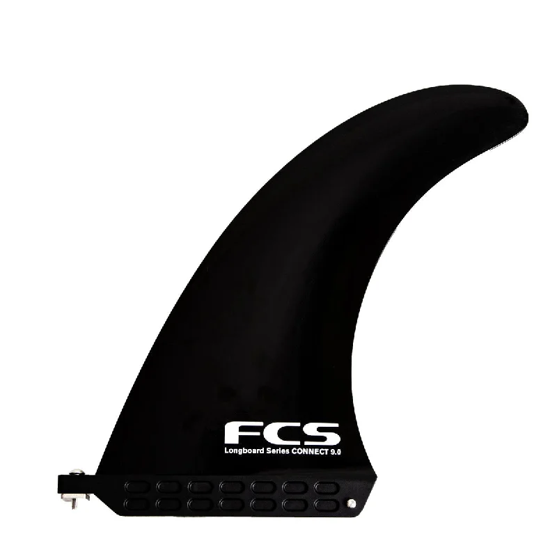 surfboard fins with durable, lightweight material-8" FCS Connect Screw and Plate Longboard Fin