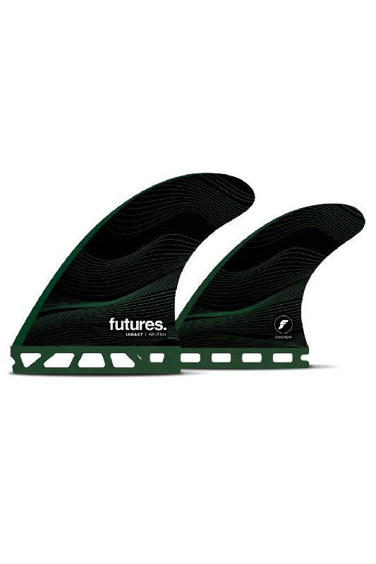 surfboard fins for beginners learning to surf-Futures Fins F8 Legacy Quad Fin - Gray / Black