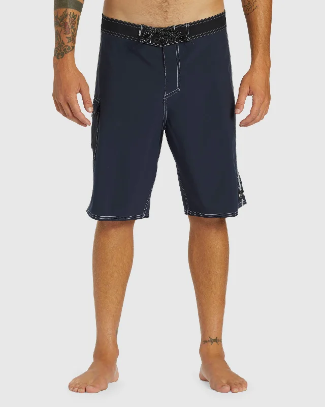 surf clothing with extra coverage for modesty-Mens Saturn Solid 21" Boardshorts