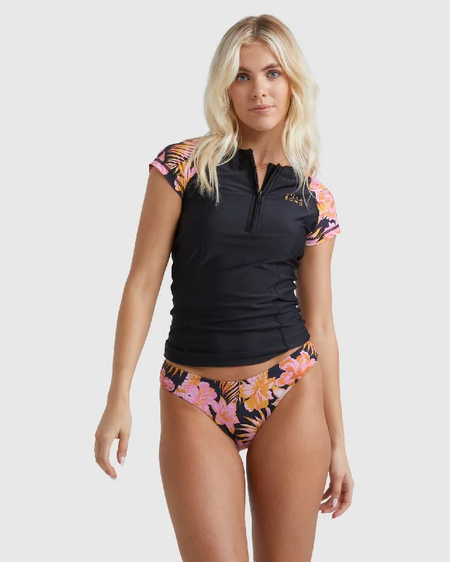 surf clothing for beach parties-Womens Copacabana Point Break Rash Vest