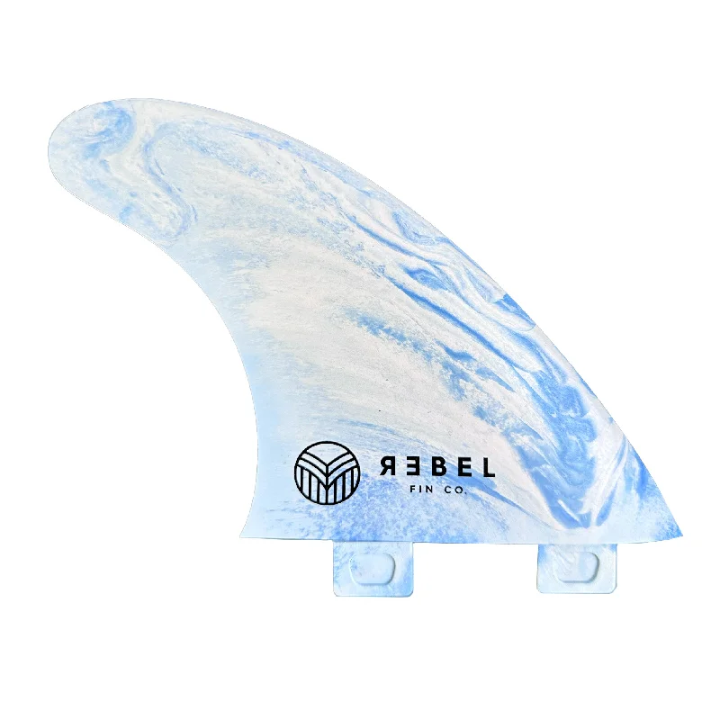 surfboard fins for quick wave navigation-MARBLE THRUSTER FINS - FCS 1 - recycelte glasfaserverstärkte Materialien