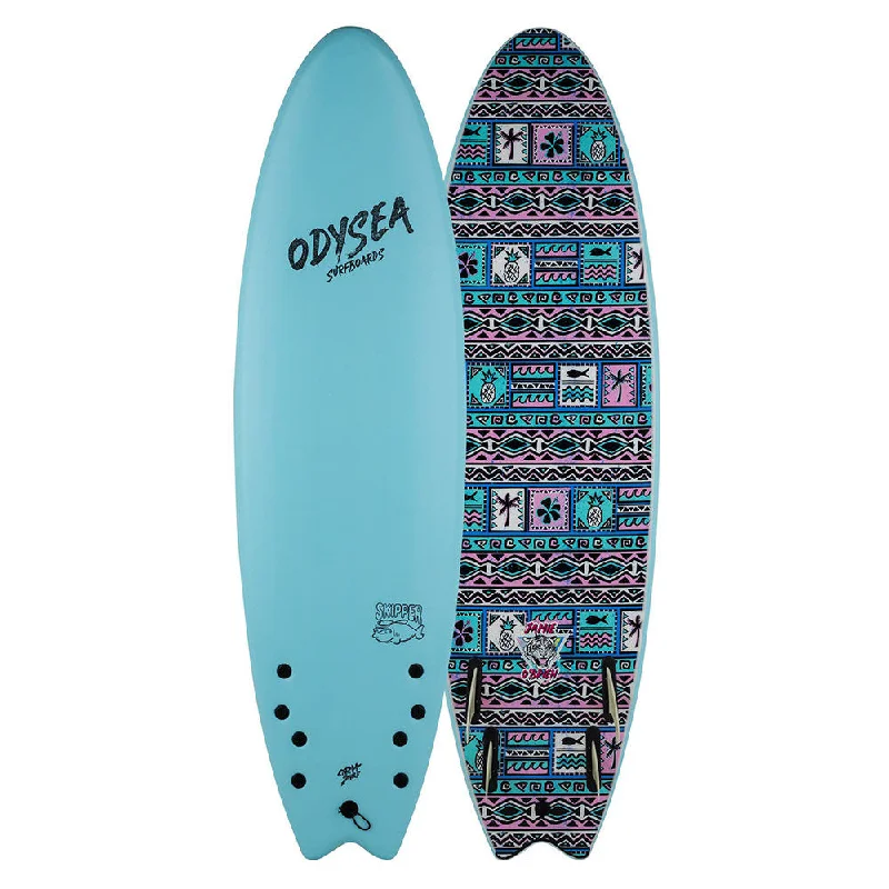 surfboard tail pads with unique designs for style-Catch Surf Odysea 6'6" Skipper Quad X JOB Pro Surfboard - Sky Blue